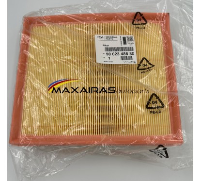 Γνήσιο φίλτρο αέρος Peugeot-Citroen 9802348680 | MAXAIRASautoparts